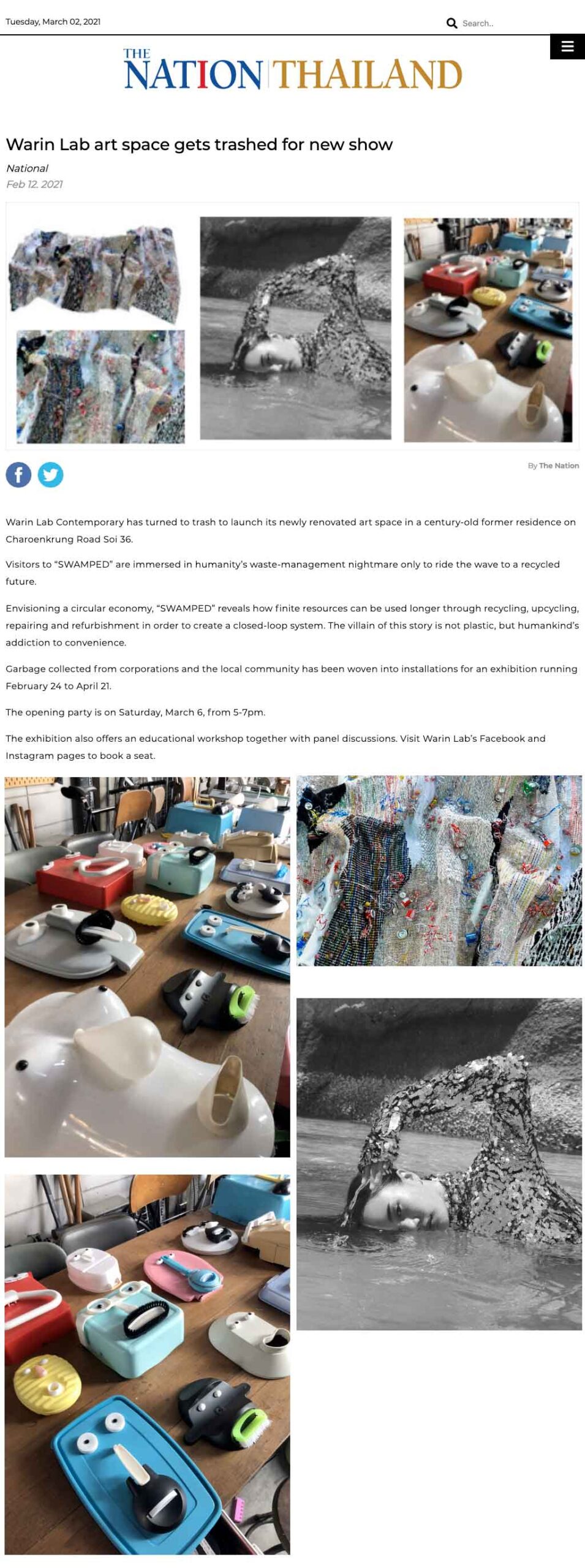 Warin Lab art space gets trashed for new show • Warin Lab Contemporary